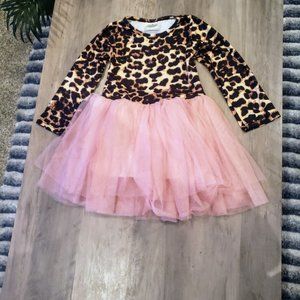 Leopard top w/ tulle dress